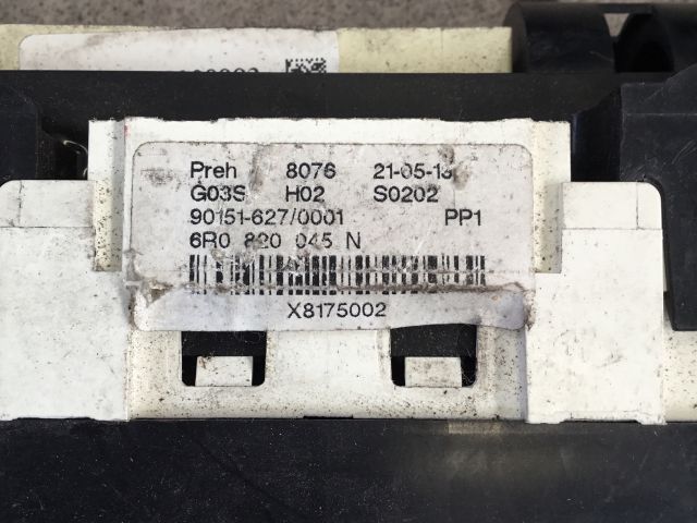 bontott VW POLO V Fűtéskapcsoló (manuális klímás)