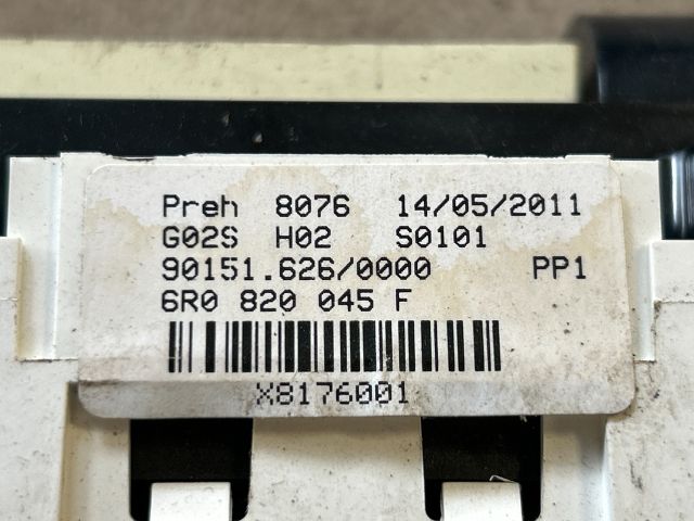 bontott VW POLO V Fűtéskapcsoló (manuális klímás)