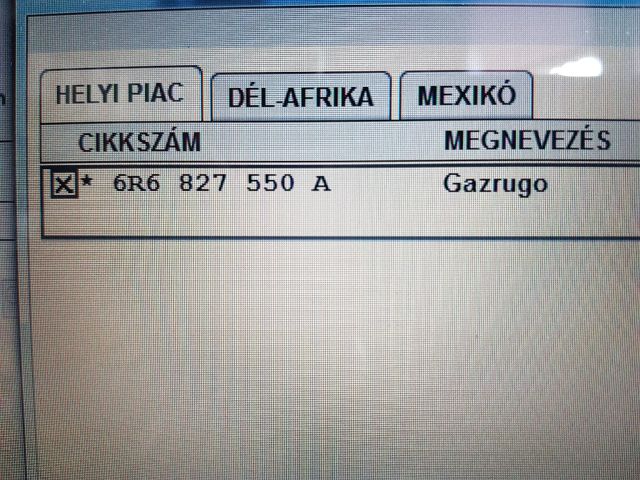 bontott VW POLO V Gázrugós Kitámasztó Teleszkóp Pár Csomagtérajtó