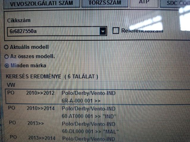 bontott VW POLO V Gázrugós Kitámasztó Teleszkóp Pár Csomagtérajtó