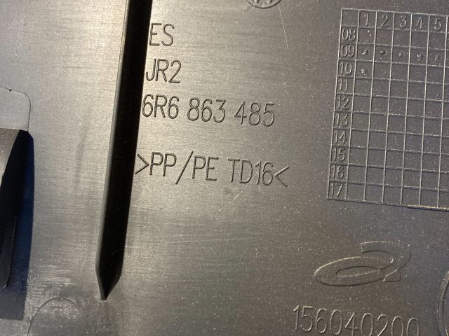 bontott VW POLO V Hátfal Burkolat