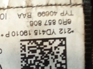 bontott VW POLO V Hátsó Biztonsági Öv Szett