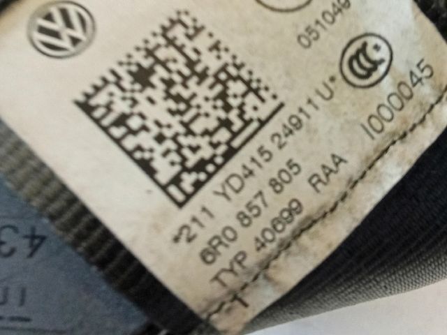 bontott VW POLO V Hátsó Biztonsági Öv Szett