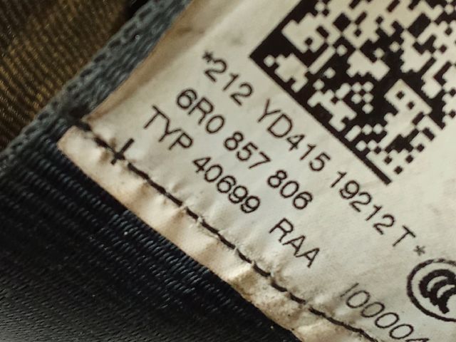 bontott VW POLO V Hátsó Biztonsági Öv Szett