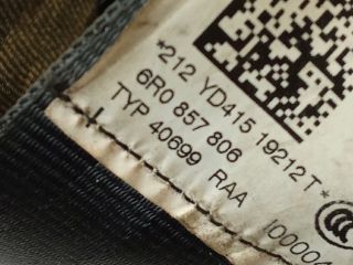 bontott VW POLO V Hátsó Biztonsági Öv Szett