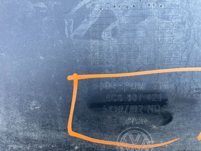 bontott VW POLO V Hátsó Lökhárító (Üresen)