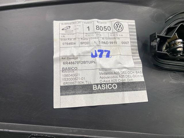 bontott VW POLO V Jobb első Ajtó Kárpit