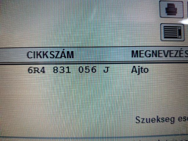 bontott VW POLO V Jobb első Ajtó (Üres lemez)