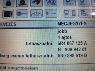 bontott VW POLO V Jobb első Ajtó (Üres lemez)