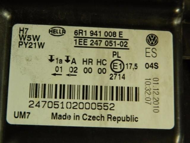 bontott VW POLO V Jobb Fényszóró