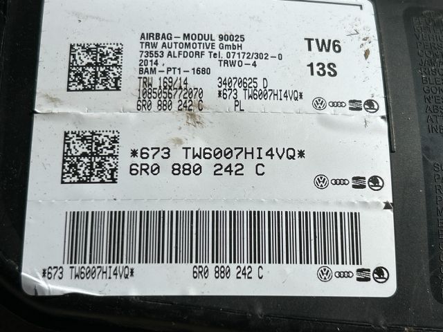 bontott VW POLO V Jobb Oldallégzsák