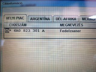 bontott VW POLO V Motorháztető Zsanér Pár