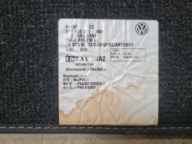 bontott VW POLO V Szőnyeg Szett