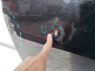 bontott VW POLO VI Bal első Ajtó (Üres lemez)