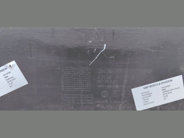 bontott VW POLO VI Hátsó Lökhárító (Üresen)