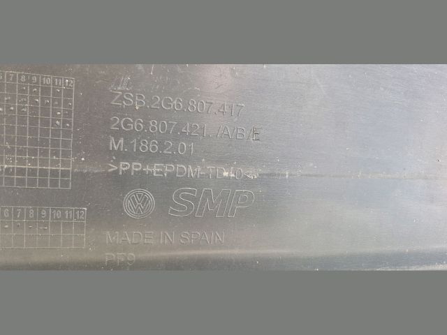 bontott VW POLO VI Hátsó Lökhárító (Üresen)