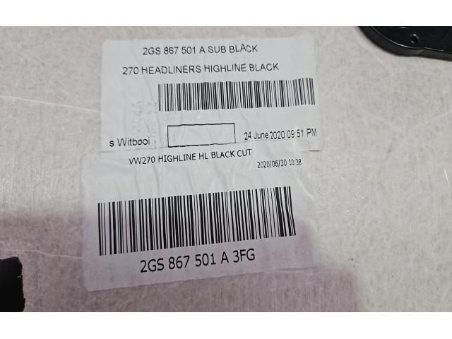 bontott VW POLO VI Tetőkárpit