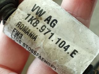 bontott VW SCIROCCO Hátsó Tolatóradar Kábelköteg