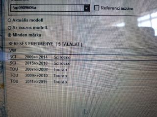 bontott VW SCIROCCO Jobb hátsó Oldal Ütközés Érzékelő