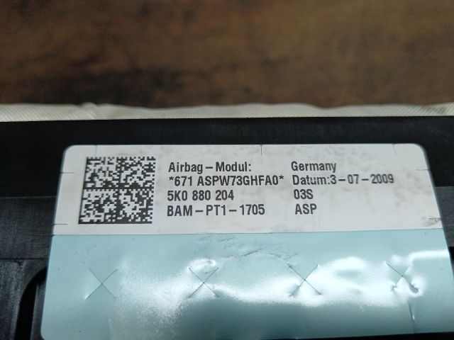 bontott VW SCIROCCO Utasoldali Légzsák