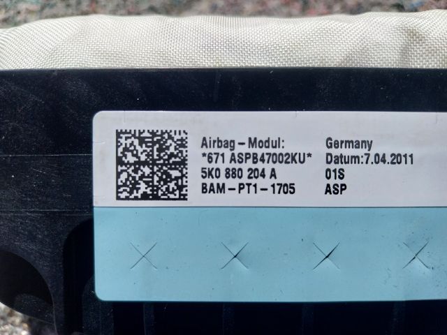 bontott VW SCIROCCO Utasoldali Légzsák