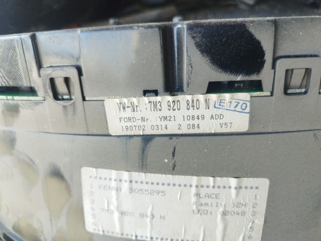 bontott VW SHARAN Kilométeróra