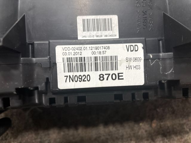 bontott VW SHARAN Kilométeróra