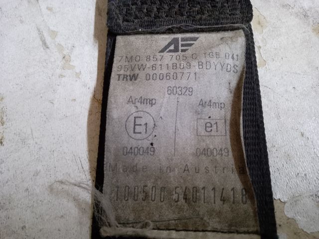 bontott VW SHARAN Bal első Biztonsági Öv