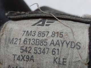 bontott VW SHARAN Bal hátsó Biztonsági Öv