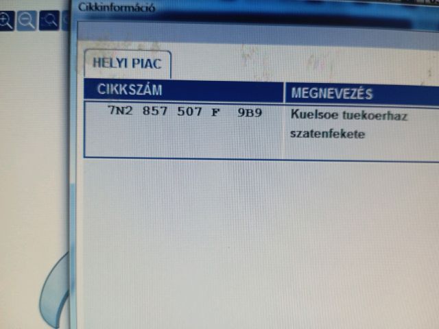 bontott VW SHARAN Bal Visszapillantó Tükör (Elektromos)