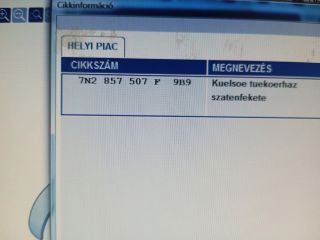 bontott VW SHARAN Bal Visszapillantó Tükör (Elektromos)