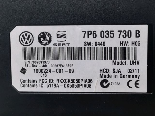 bontott VW SHARAN Bluetooth Elektronika