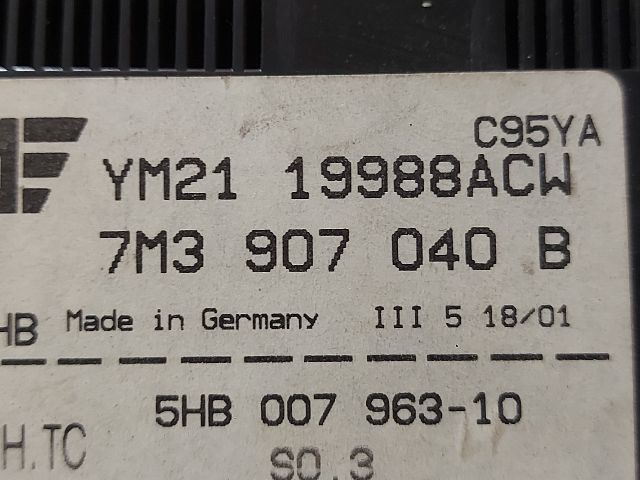 bontott VW SHARAN Fűtéskapcsoló (digit klímás)