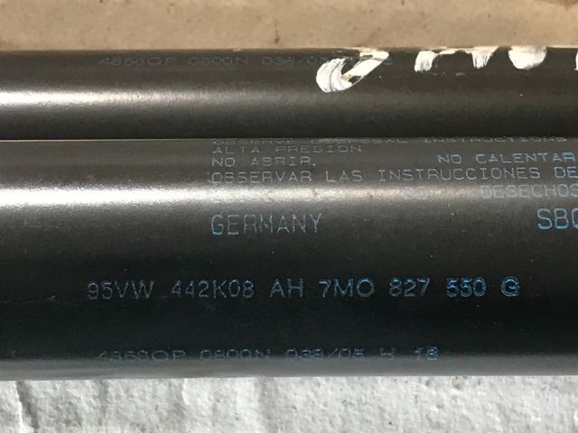 bontott VW SHARAN Gázrugós Kitámasztó Teleszkóp Pár Csomagtérajtó