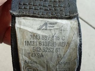 bontott VW SHARAN Hátsó Biztonsági Öv Szett