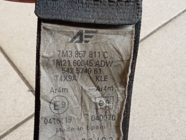 bontott VW SHARAN Hátsó Biztonsági Öv Szett