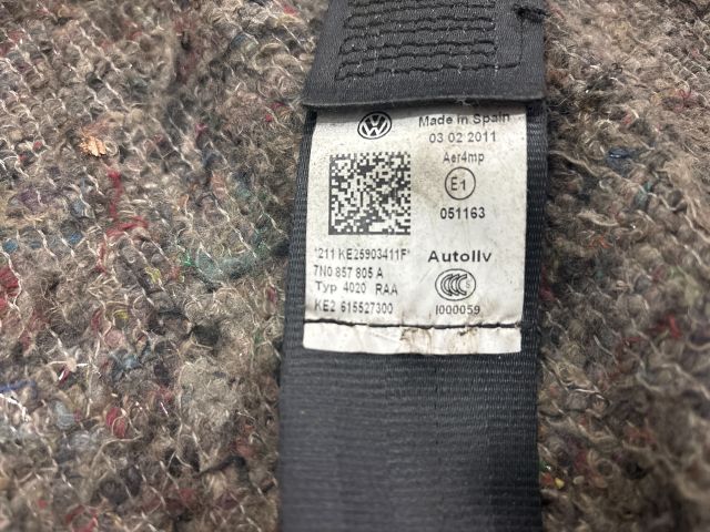 bontott VW SHARAN Hátsó középső Biztonsági Öv