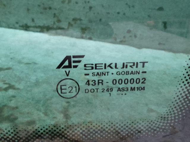 bontott VW SHARAN Jobb C Oszlop Oldalablak Üveg