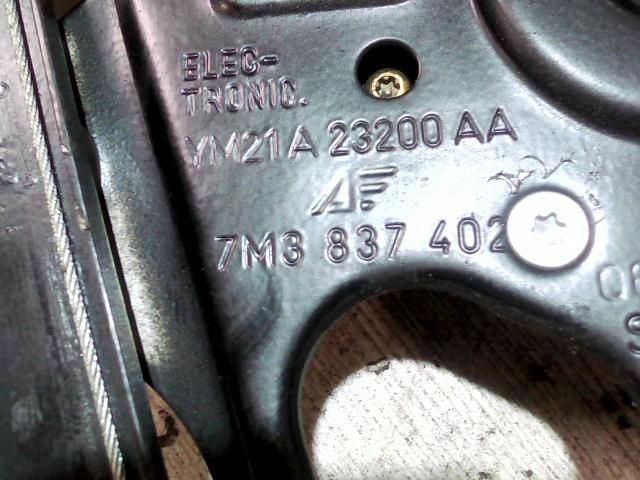 bontott VW SHARAN Jobb első Ablakemelő Szerkezet (Elektromos)