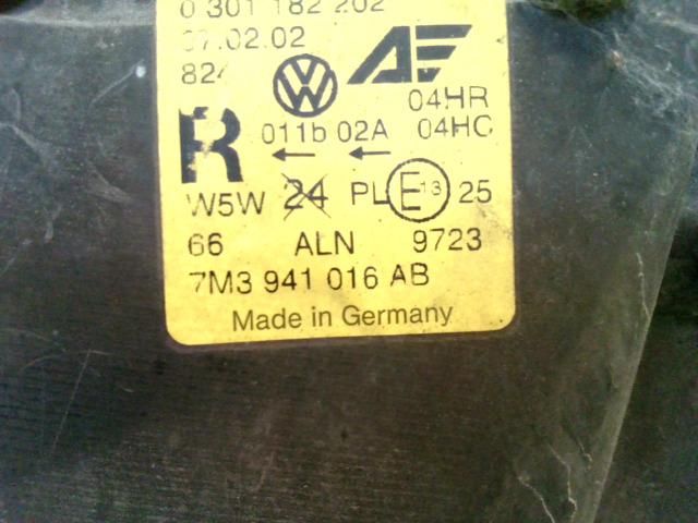 bontott VW SHARAN Jobb Fényszóró