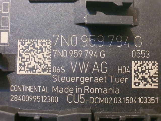 bontott VW SHARAN Jobb hátsó Ajtó Vezérlőegység