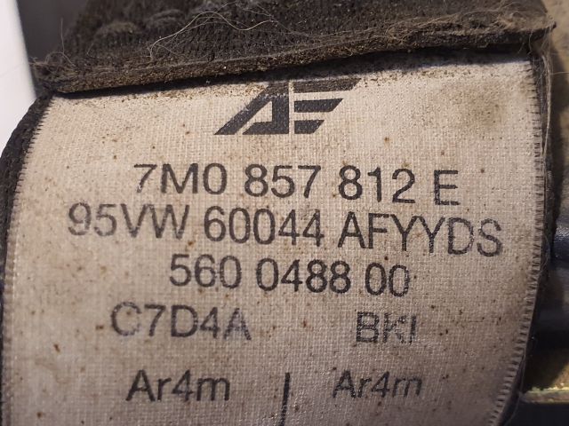 bontott VW SHARAN Jobb hátsó Biztonsági Öv