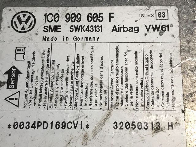 bontott VW SHARAN Légzsák Elektronika