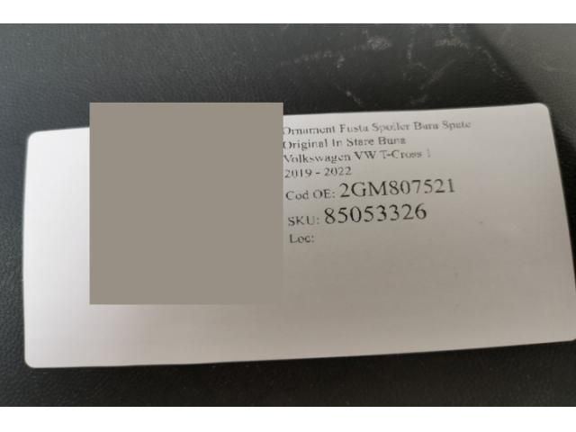 bontott VW T-CROSS Hátsó Lökhárító Alsó (Műanyag)