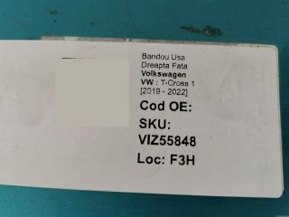bontott VW T-CROSS Jobb első Ajtó Díszléc