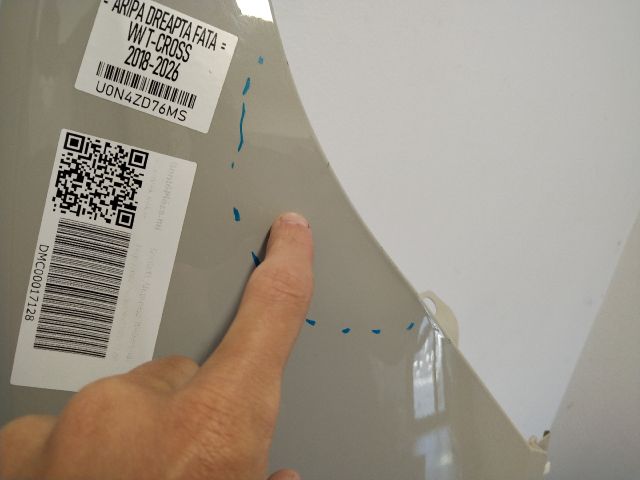 bontott VW T-CROSS Jobb első Sárvédő