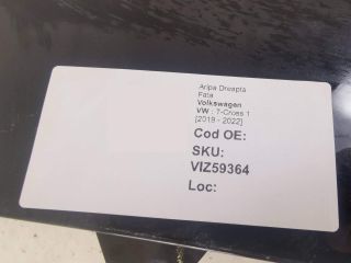 bontott VW T-CROSS Jobb első Sárvédő