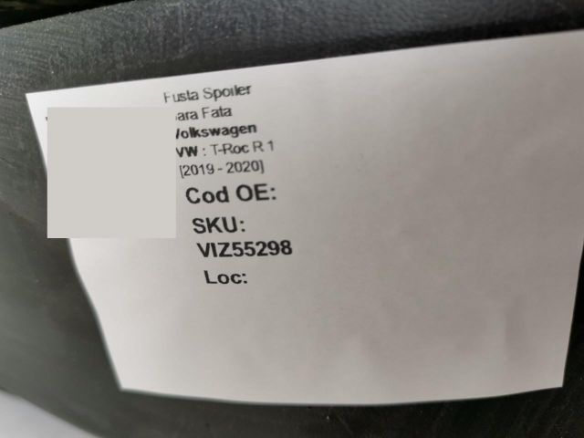 bontott VW T-ROC Első Lökhárító Alsó (Műanyag)