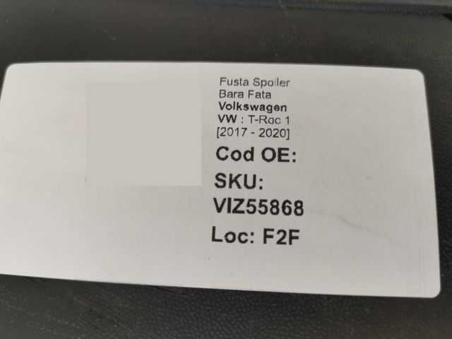 bontott VW T-ROC Első Lökhárító Alsó (Műanyag)