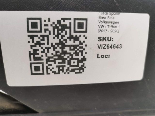 bontott VW T-ROC Első Lökhárító Alsó (Műanyag)